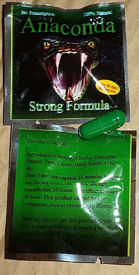 Billede af det ulovlige produkt: Anaconda Strong Formula