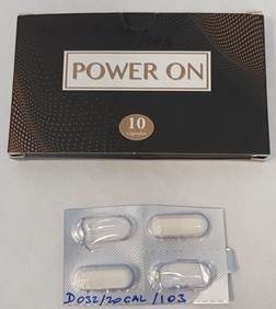 Billede af det ulovlige produkt: Power On