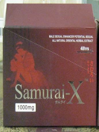 Billede af det ulovlige produkt: Samurai-X