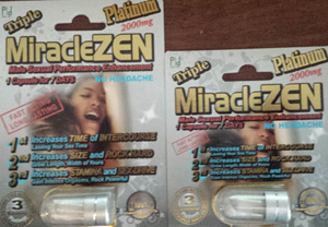 Billede af det ulovlige produkt: Triple Miracle Zen Platinum